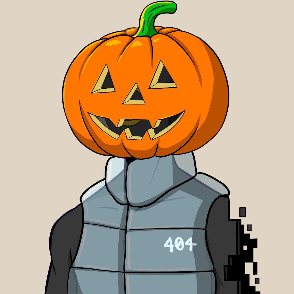 404s — pumpkin head trait